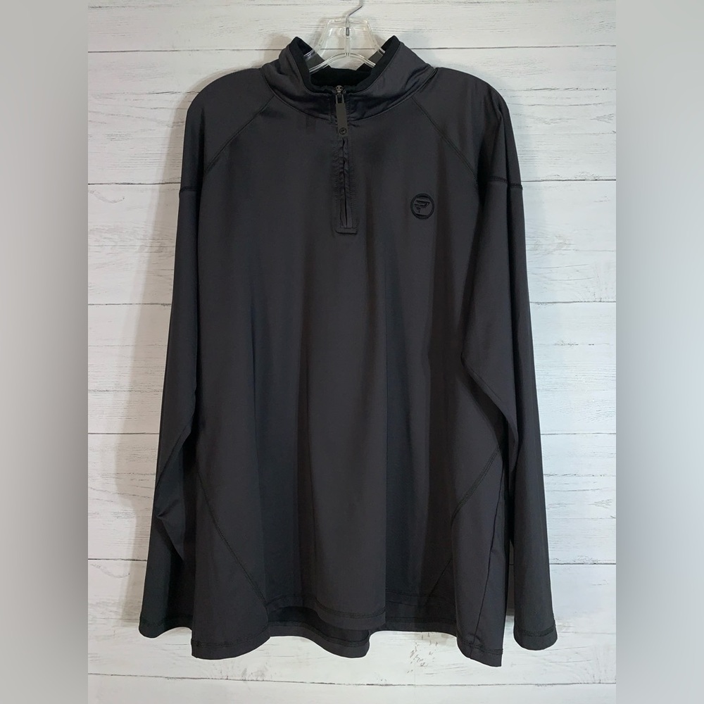Protege Men's Dark Grey 1/4 zip Pullover size L